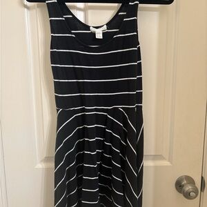 Forever 21 Black and White Striped Dress
